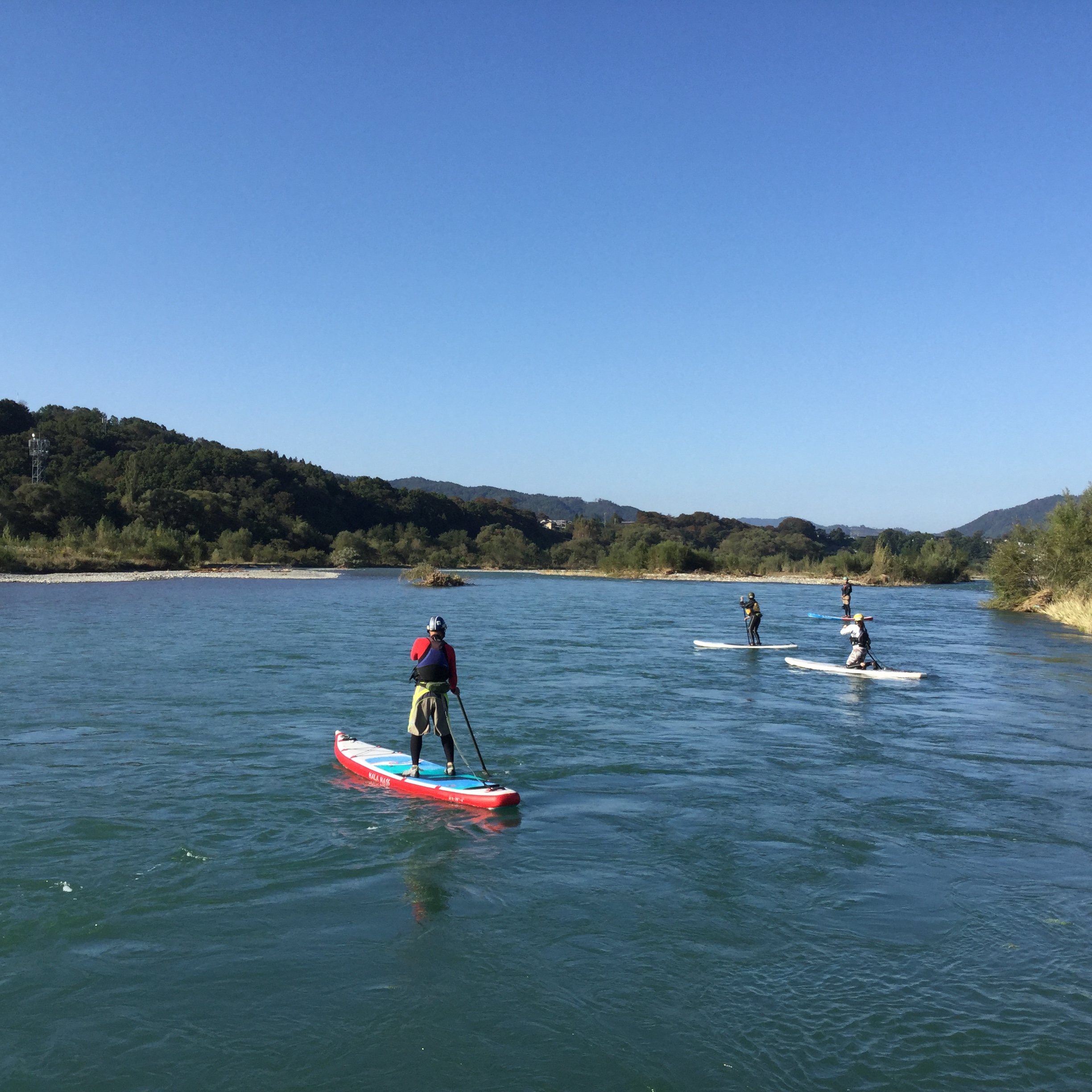 万水川.犀川.長野.川下り.sup.スタンドアップパドルボード.大王わさび