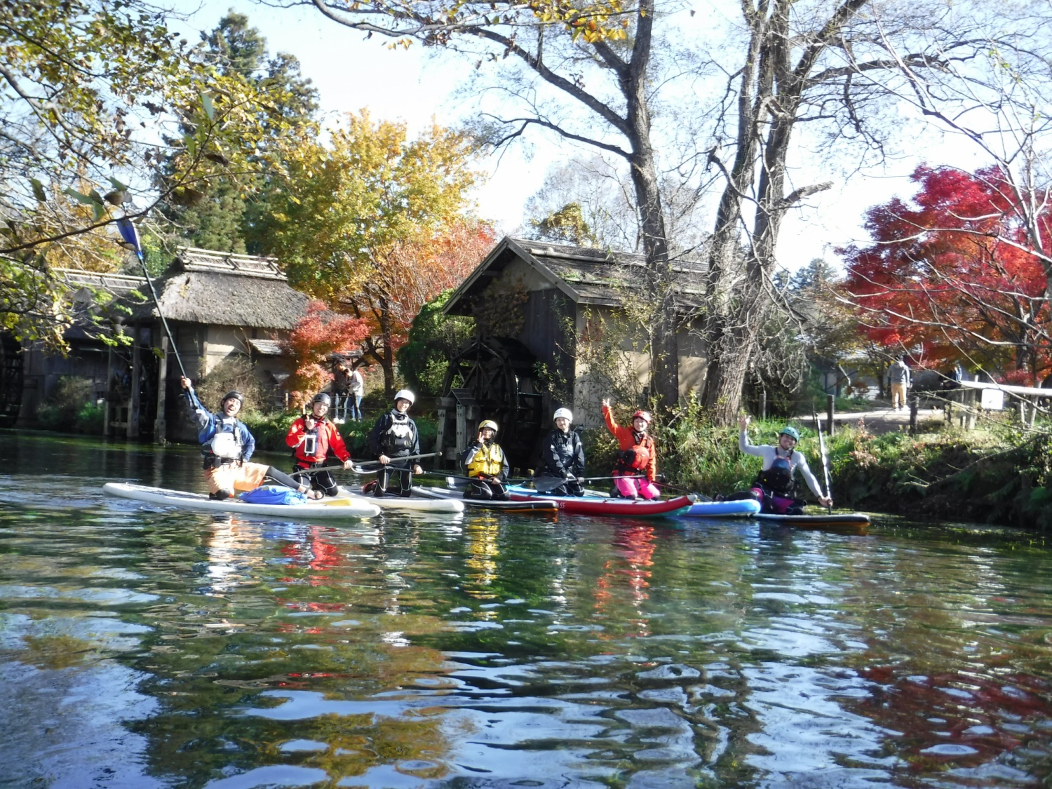 万水川sup,大王わさび農場,安曇野,