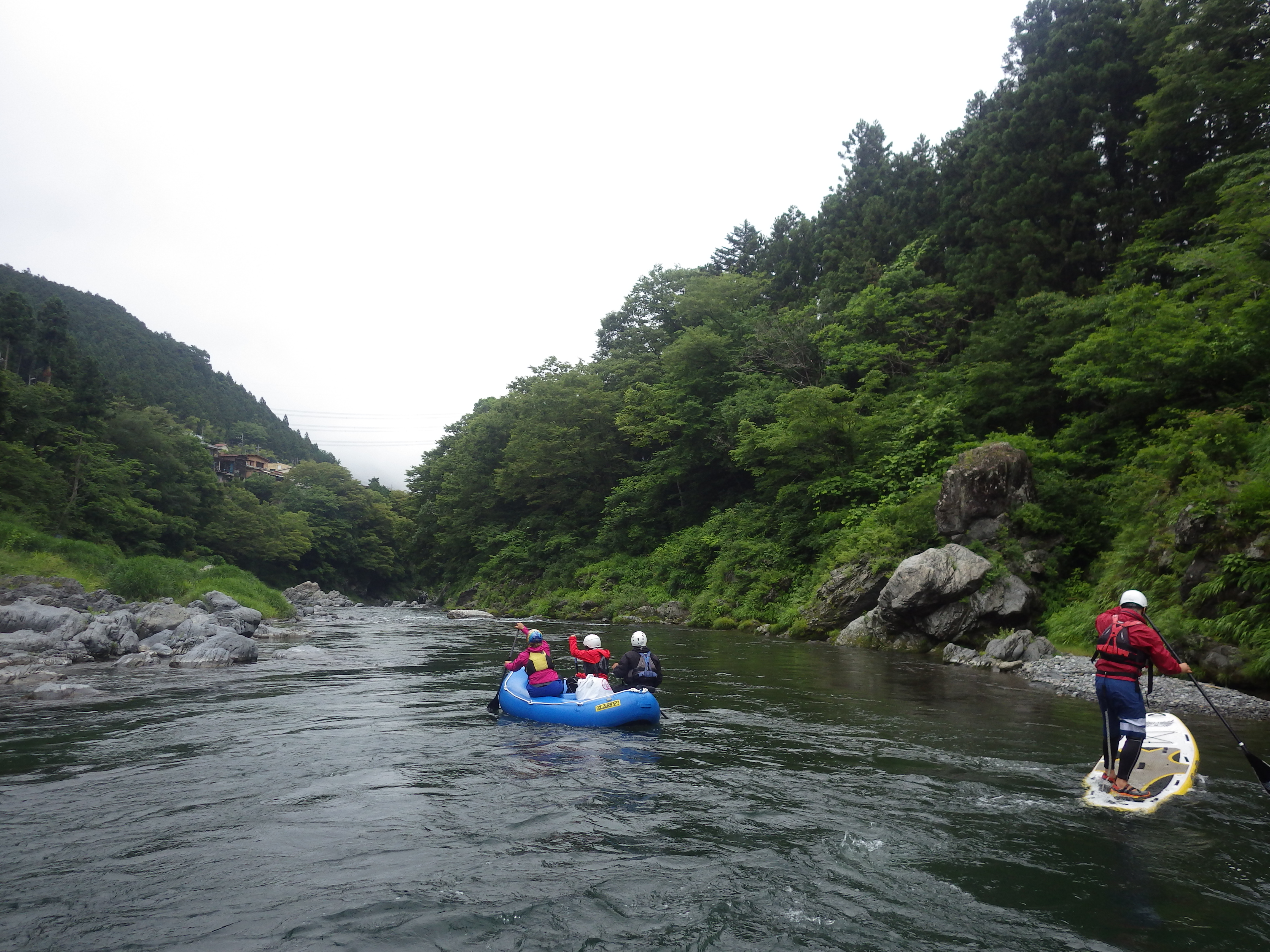 御岳,ラフティング,sup